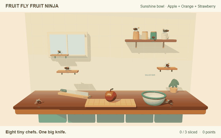 Fruit Fly Fruit Ninja